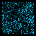 Abstract Lines - Sky Blue posters