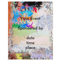 Abstract Liquid design, customizable Flyers