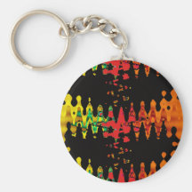 Abstract Liquid Motion Keychain