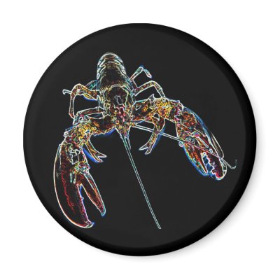 Abstract Lobster Refrigerator Magnets by creative_eye