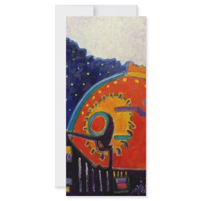 Abstract Loco Motive by Piliero Customized Rack Card by piliero