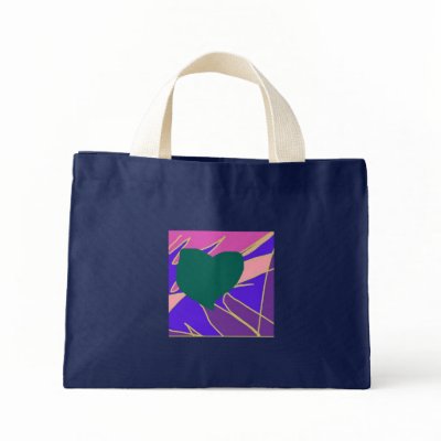 Abstract Love Heart Bag by eelkat