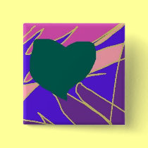 Abstract Love Heart buttons