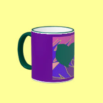 Abstract Love Heart mugs