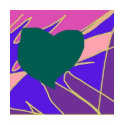 Abstract Love Heart t-shirts