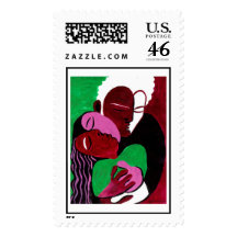 Abstract Love Postage