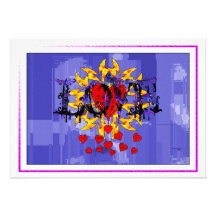 Abstract Love Valentine Announcement