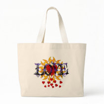 Abstract Love Valentine Canvas Bags