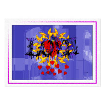 Abstract Love Valentine Business Cards