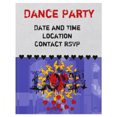 Abstract Love Valentine Flyer Design by Crazy_Card_Lady