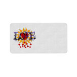 Abstract Love Valentine Address Label