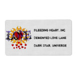 Abstract Love Valentine Personalized Shipping Label
