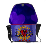 Abstract Love Valentine Courier Bags