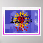 Abstract Love Valentine Posters