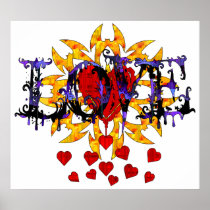 Abstract Love Valentine Poster