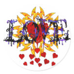 Abstract Love Valentine Sticker