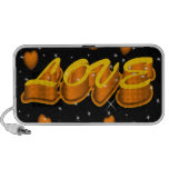 abstract love yellow speakers