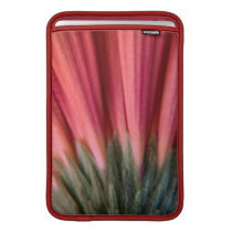 Abstract Macro Red and Pink Gerbera Flower MacBook Sleeves