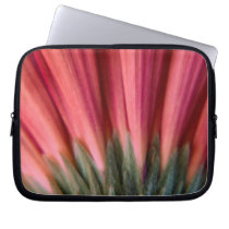 Abstract Macro Red and Pink Gerbera Flower Laptop Computer Sleeve