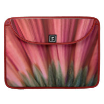 Abstract Macro Red and Pink Gerbera Flower Sleeves For MacBooks