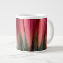 Abstract Macro Red and Pink Gerbera Flower Extra Large Mug