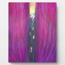 Abstract Magenta Tulip Flower (abstract flower) Photo Plaques