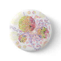 Abstract Mandala Button by andreacreations Abstract Mandala Button