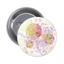 Abstract Mandala Button