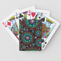 Abstract Mandala Pattern playing cards