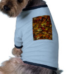 Abstract Maple and beech leaves Pet Tee