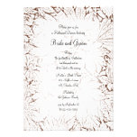 Abstract Maple Leaves Rehearsal Dinner Invitation