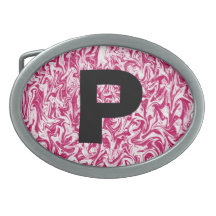 Abstract Marbleized Swirl Belt Buckles