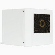 Abstract Melody flower 3 Ring Binders