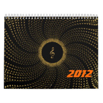 Abstract Melody flower Wall Calendars
