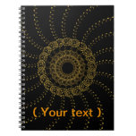 Abstract Melody flower Spiral Notebooks