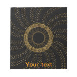 Abstract Melody flower Notepads