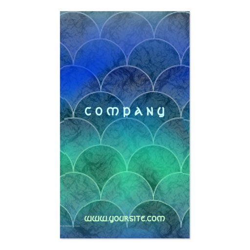 Abstract Mermaid's Scales Business Card (back side)