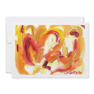 Abstract Mini Painting Invitation invitation