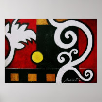 ABSTRACT MODERN ART CANVAS PAINTING POSTER