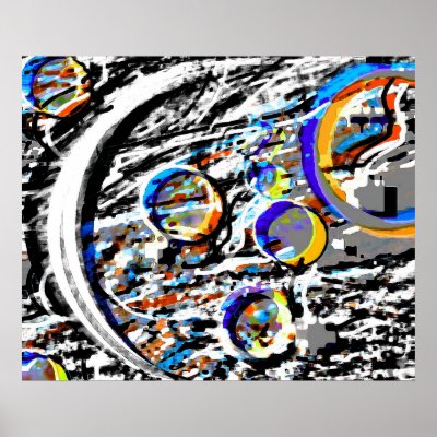 Abstract Moon Poster by 3DMOONMAN