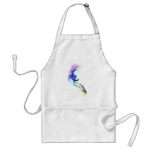 Abstract Morning Glory Paint Splatters Aprons