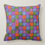 Abstract mosaic throw pillows