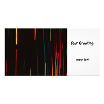 Abstract Motion Lights Photo Greeting Card
