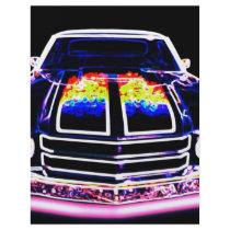 Abstract Muscle Car flyers