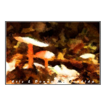 Abstract Mushrooms I posters by creativeworks Abstract Mushrooms I posters