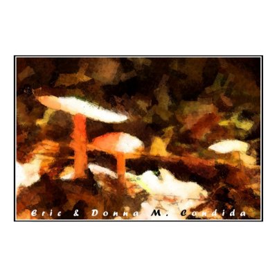 Abstract Mushrooms I Poster by creativeworks
