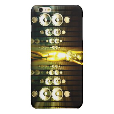 Abstract Music Dance Background for a Music Event Glossy iPhone 6 Plus Case