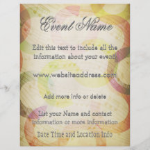 Abstract Music Notes Full Color Flyer