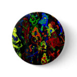 Abstract musician collage bright colours on black buttons