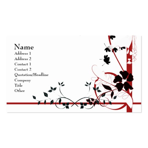 Abstract Nature Business Card (front side)